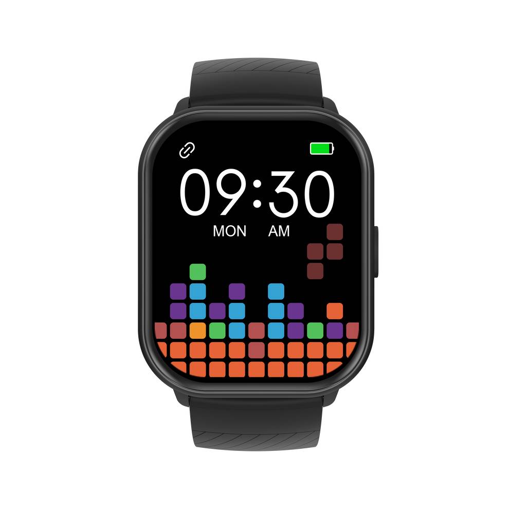 Fitpolo Alfa Smart Watch Black – ساعة رياضية ذكية بتصميم أنيق أسود