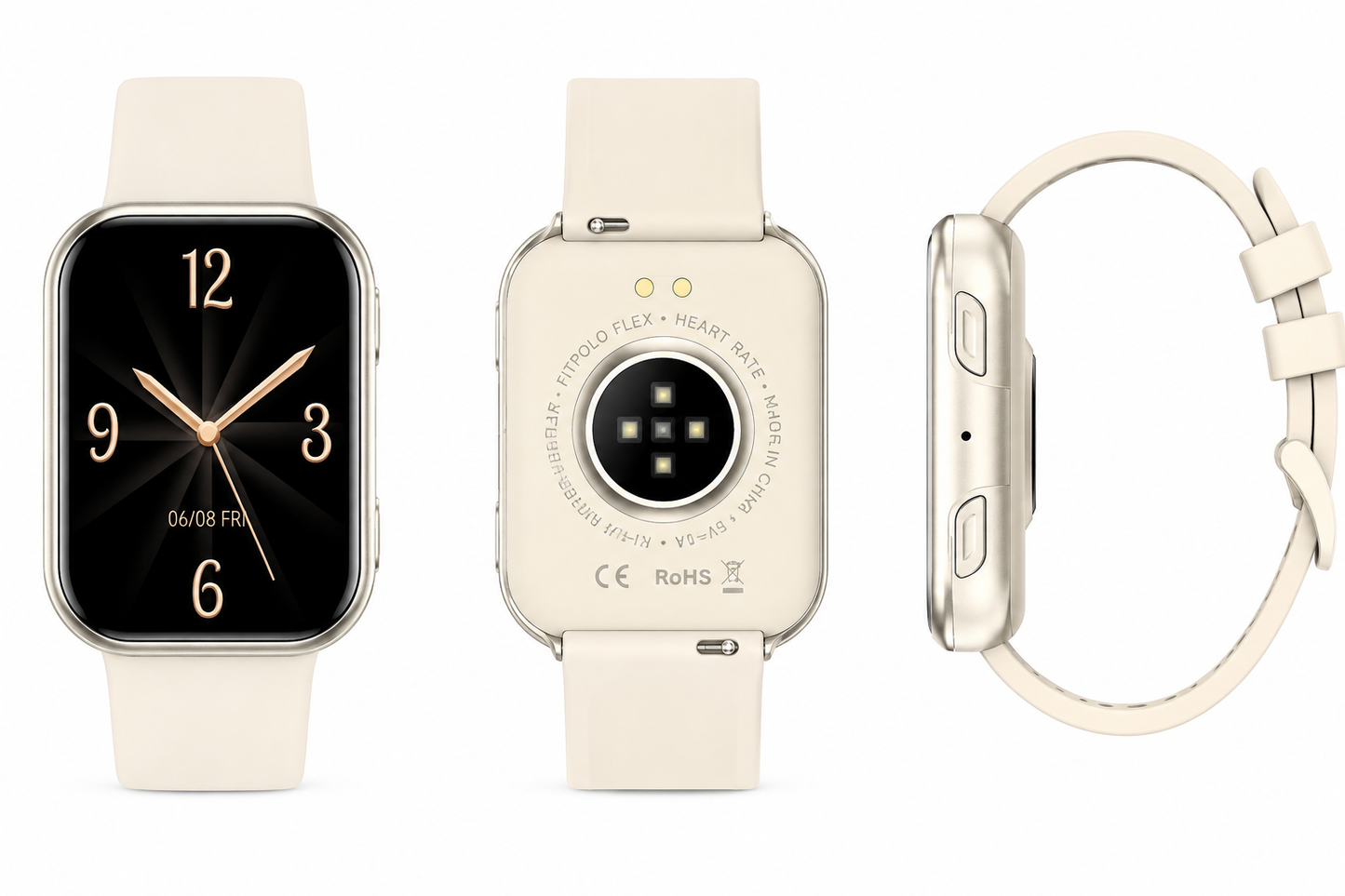 Fitpolo Alfa Smart Watch Rose Gold – Stylish Rose Sports Smartwatch