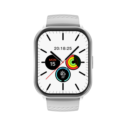 Fitpolo Alfa Smart Watch White – ساعة رياضية ذكية بتصميم أنيق ( أبيض )