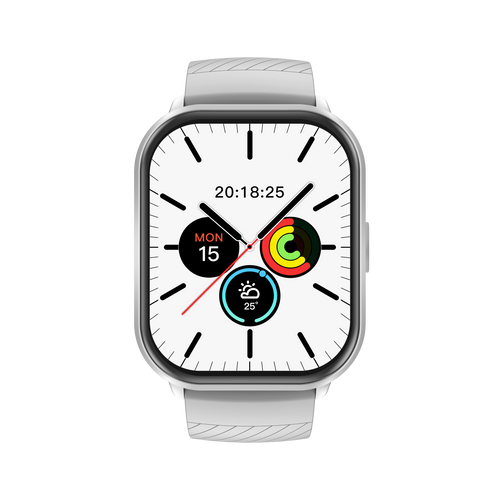 Fitpolo Alfa Smart Watch White – ساعة رياضية ذكية بتصميم أنيق ( أبيض )