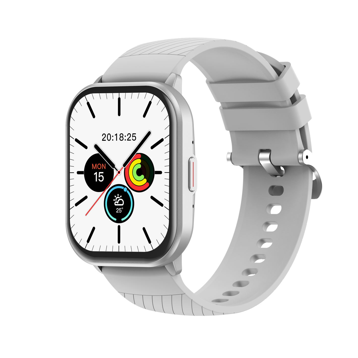 Fitpolo Alfa Smart Watch White – ساعة رياضية ذكية بتصميم أنيق ( أبيض )