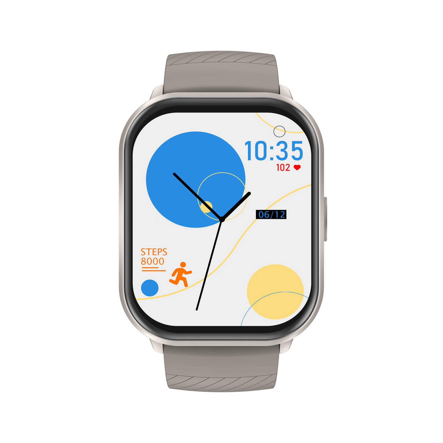 Fitpolo Alfa Smart Watch Grey –  ساعة رياضية ذكية بتصميم أنيق رمادي