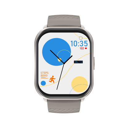 Fitpolo Alfa Smart Watch Grey –  ساعة رياضية ذكية بتصميم أنيق رمادي